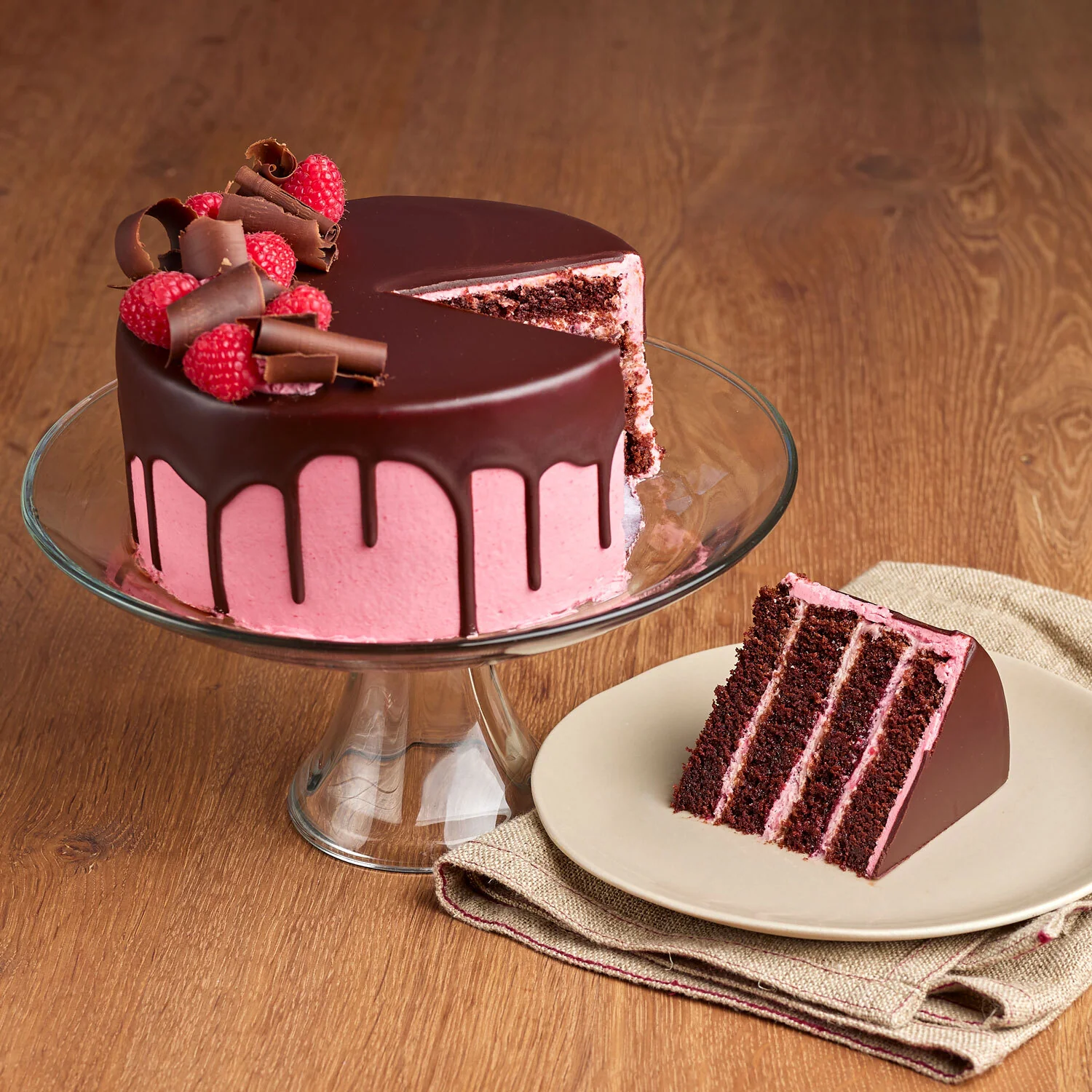 Chocolate raspberry cake by AI Candy Sweets